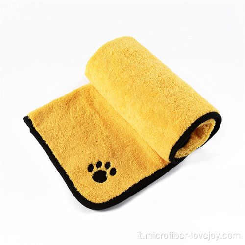 Asciugamano per cani OEM sfuso forniture per il bagno con asciugamano ad asciugatura rapida
